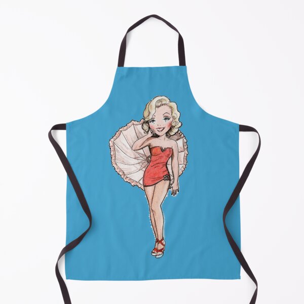 Item preview, Pin up Marilyn Monroe cartoon girl with an umbrella designed and sold by Katerina Makarova.