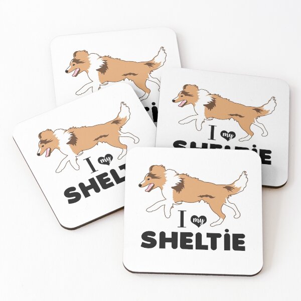 Item preview, Shetland Sheepdog Sheltie Pattern Miniature Collie Dog Breed in Blue designed and sold by Art by Jess.