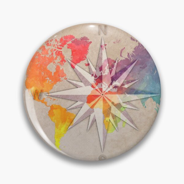 Artikelvorschau, Weltkarte Windrose 1 #worldmap #map entworfen und verkauft von JBJart.