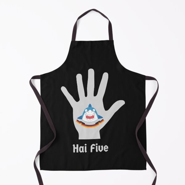 Item preview, Hai (Shark in German) Five - High 5 Funny Deutsch Pun designed and sold by Time4German.