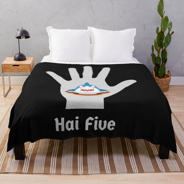 Item preview, Hai (Shark in German) Five - High 5 Funny Deutsch Pun designed and sold by Time4German.