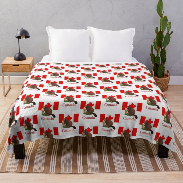Item preview, Canadian Flag and Beaver designed and sold by SpiceTree.