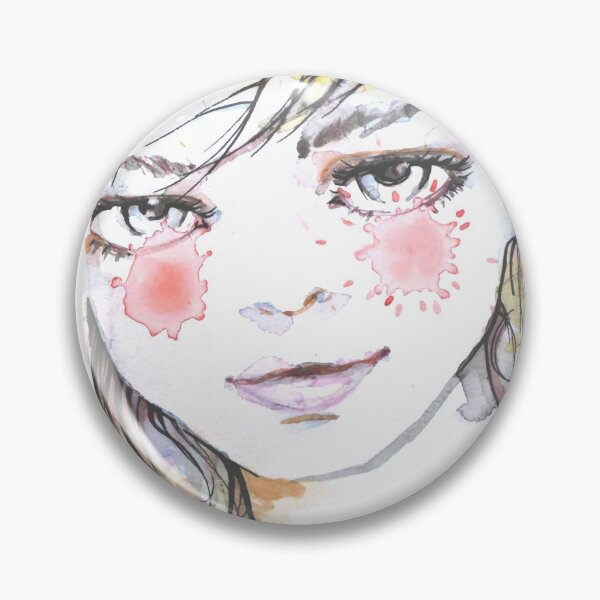 Item preview, Watercolor girl sweet face designed and sold by moniquevansteen.