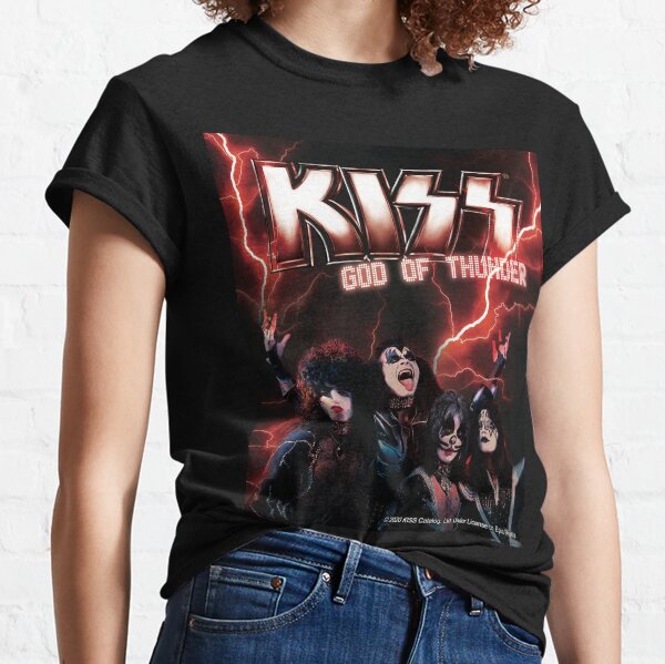 KISS rock band music - God Of Thunder Classic T-Shirt