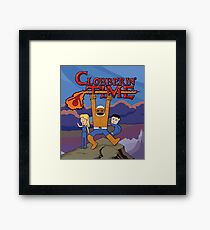 Clobberin' Time Framed Print