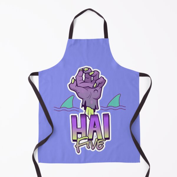 Item preview, Hai (Shark in German) Five - High 5 Funny Scary Zombie Hand Deutsch Pun designed and sold by Time4German.