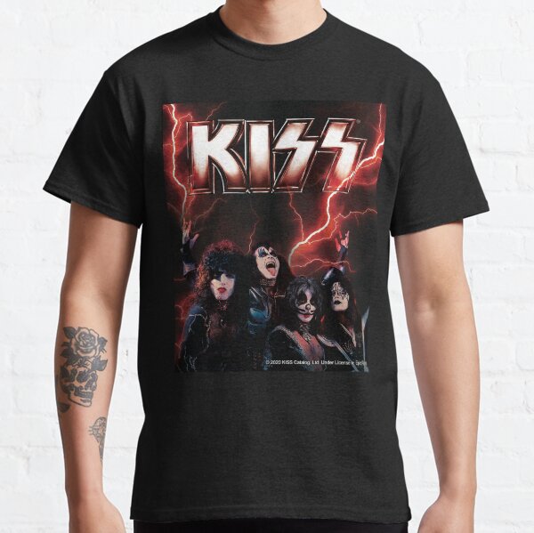 KISS rock band music - Red Lightning Classic T-Shirt