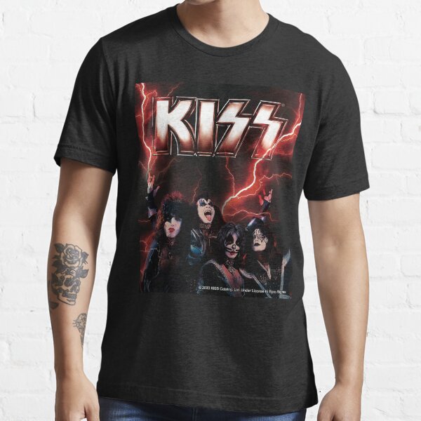 "KISS rock band music Red Lightning" Tshirt for Sale by musmus76
