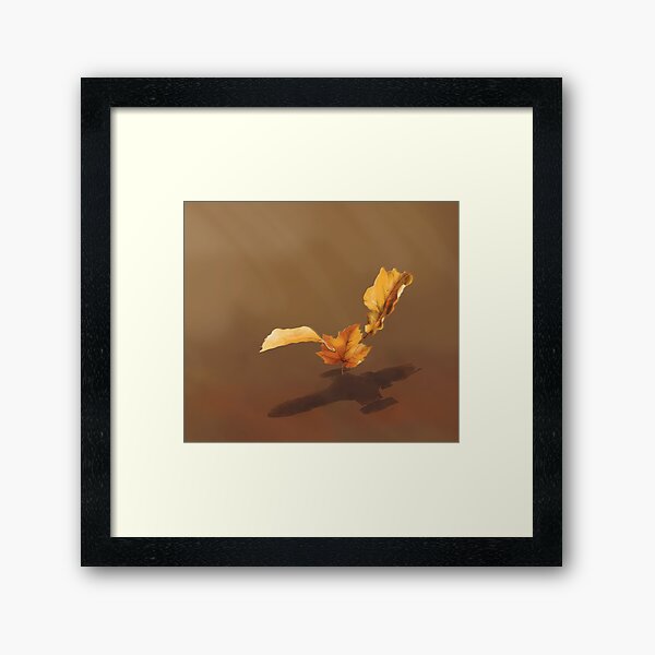 Leaf on the Wind Framed Art Print