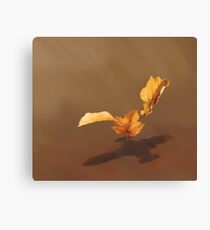 Leaf on the Wind Canvas Print
