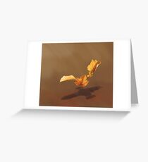 Leaf on the Wind Greeting Card