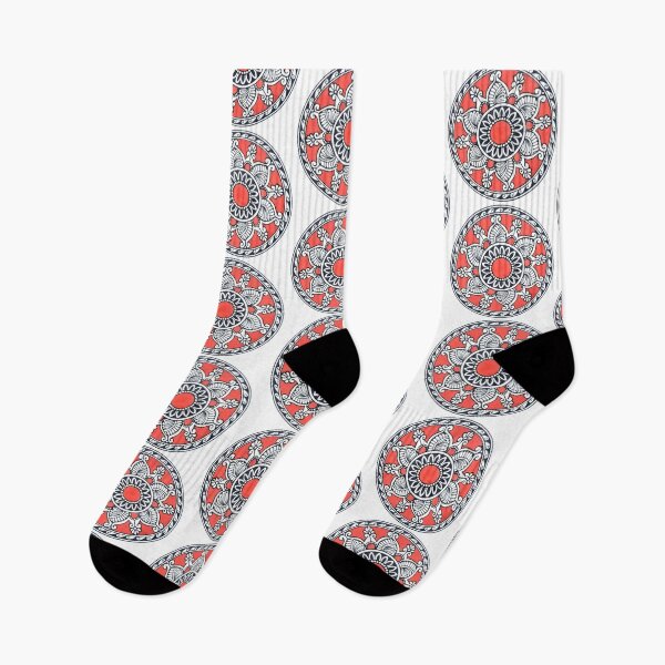 Item preview, Mandala in red colour designed and sold by SoniKapoor.