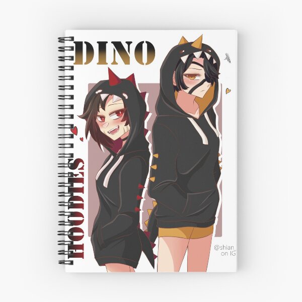 Item preview, C Ruby x Cinder dino hoodies v1 designed and sold by Shian-io.