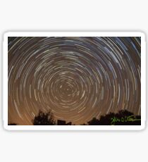 One Hour Star Trail Sticker