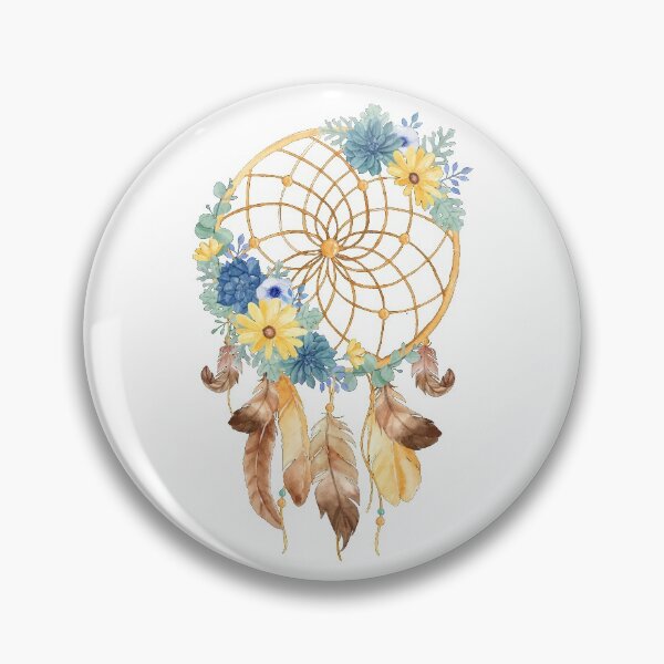 Item preview, Golden Dream Catcher With The Flowers designed and sold by JTS STORE.