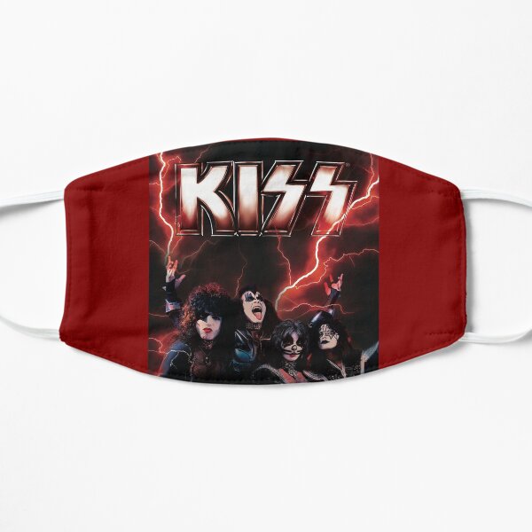 KISS rock band music - Red Lightning Flat Mask
