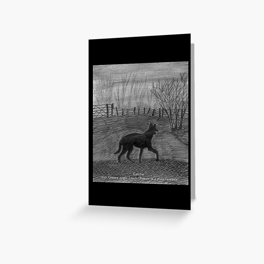 Lurcher Early Morning Greeting Card