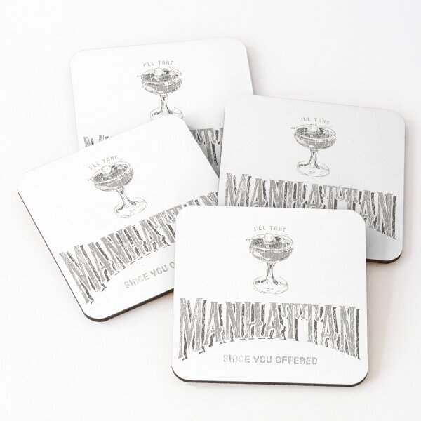 Item preview, I'll Take Manhattan grey ink designed and sold by BourbonMania.
