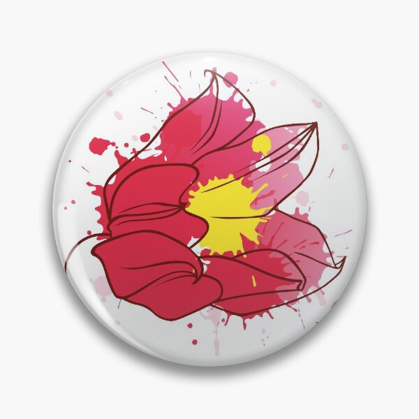 Artikelvorschau, Ein Umrissbild einer Tulpenblume mit roten und rosa Flecken entworfen und verkauft von Olena Ambrosova.