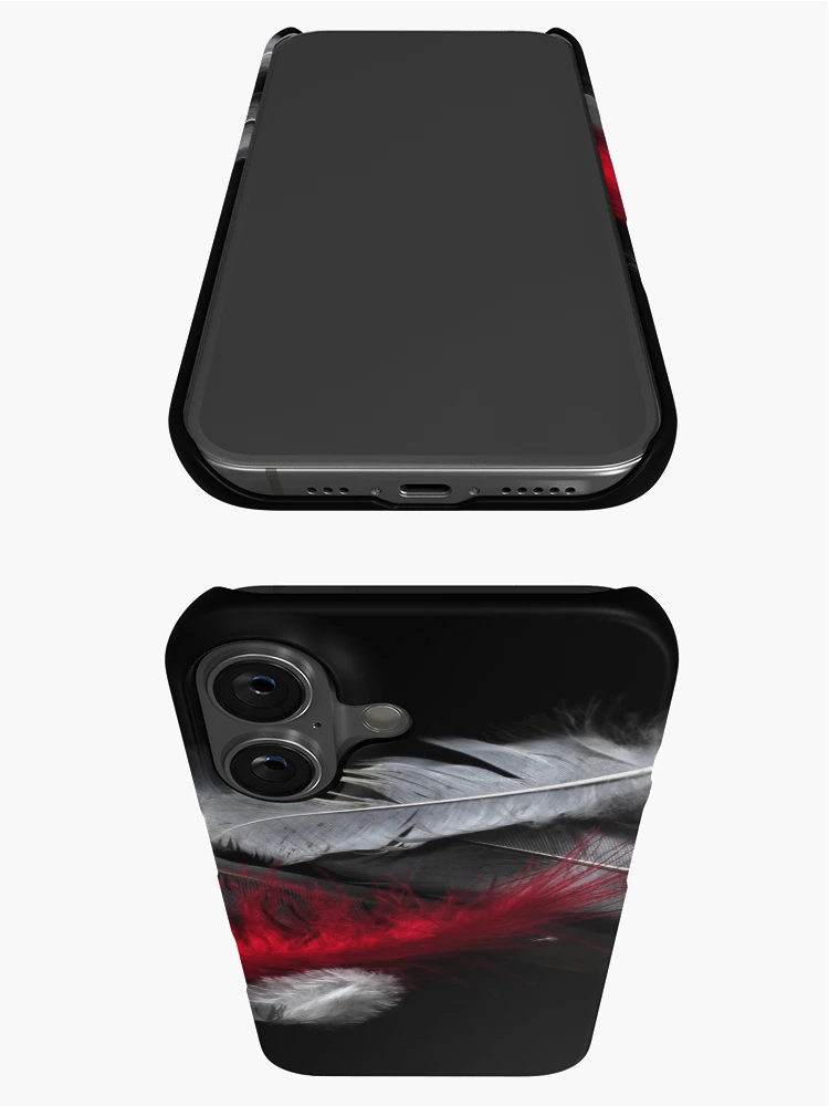 Thumbnail 3 of 4, iPhone Case, Red Feather designed and sold by Randi Grace Nilsberg.