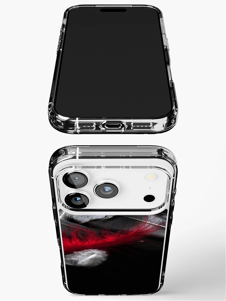 Thumbnail 3 of 5, iPhone Case, Red Feather designed and sold by Randi Grace Nilsberg.