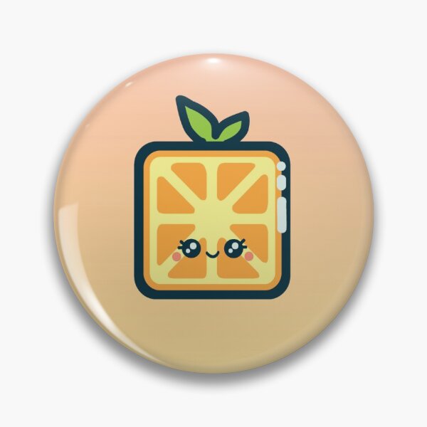 Item preview, Cute Square Orange Illustration Gráficos de pánico designed and sold by Panic-Graphics.