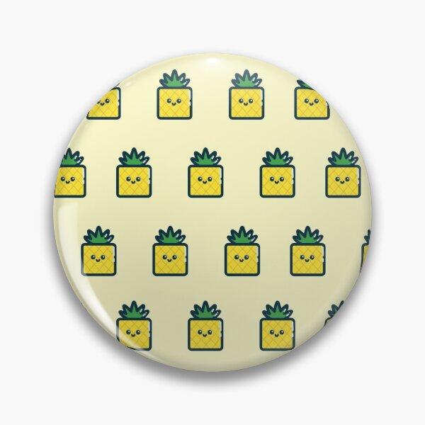 Item preview, Patrón de ilustración de piña cuadrada linda Gráficos de pánico designed and sold by Panic-Graphics.