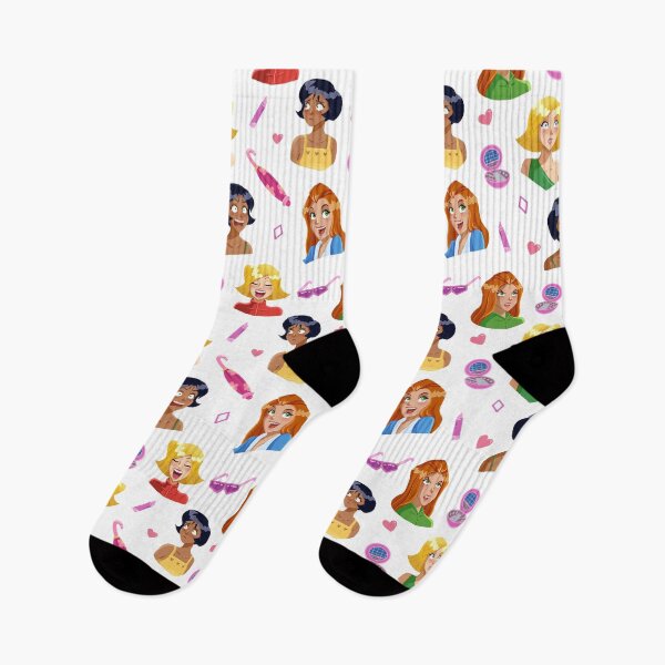 Item preview, Totally Spies Group Illustration Pattern (White) designed and sold by beckyjenksart.