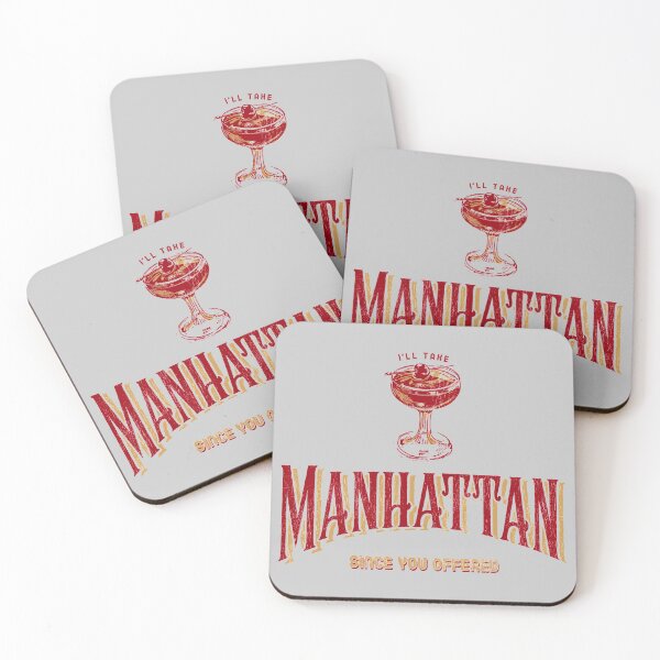 Item preview, I'll Take Manhattan red ink designed and sold by BourbonMania.