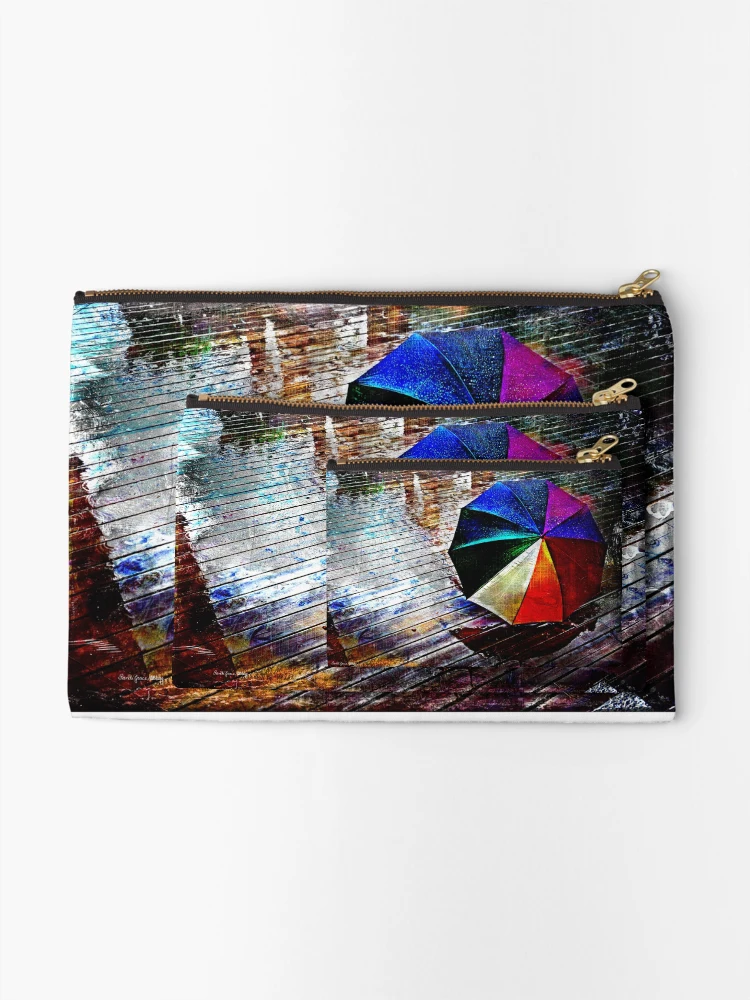 Thumbnail 2 of 4, Zipper Pouch, It's Raining Again designed and sold by Randi Grace Nilsberg.