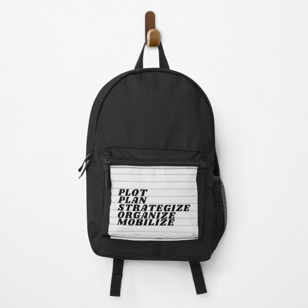 Item preview, Plot Plan Strategize Organize Mobilize - Distressed Charcoal designed and sold by mydoodlesateme.