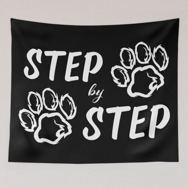 Item preview, Step by Step - Outdoor, Mountain, Hiking, Camping and Dog Lovers designed and sold by LookFrog.