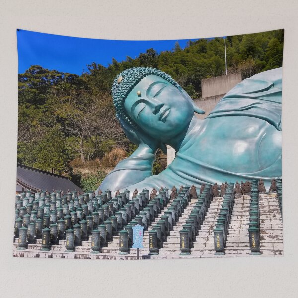 Item preview, Reclining Buddha Statue, Fukuoka, Japan designed and sold by Wisps & Whiskers Designs.