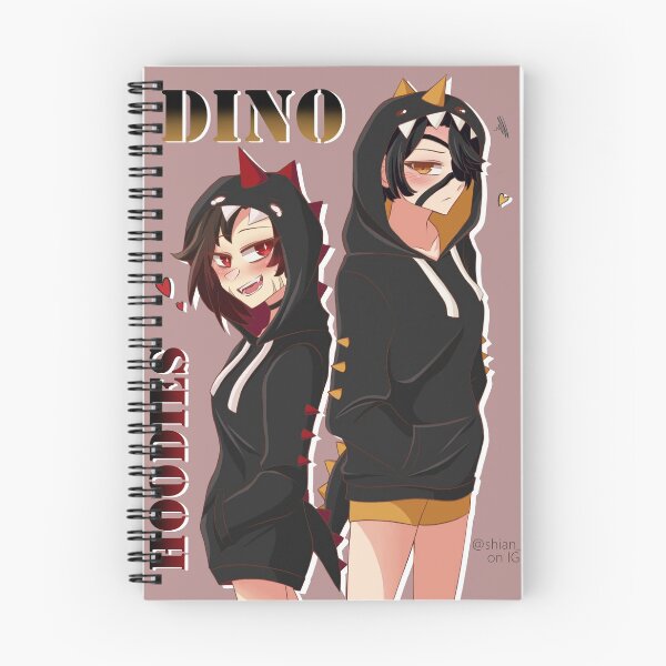 Item preview, C Ruby x Cinder dino hoodies v2 designed and sold by Shian-io.