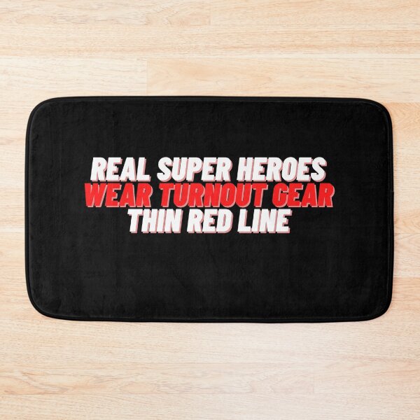 Item preview, Real Super Heroes Wear Turnout Gear - Thin Red Line - White designed and sold by SeaStories88.