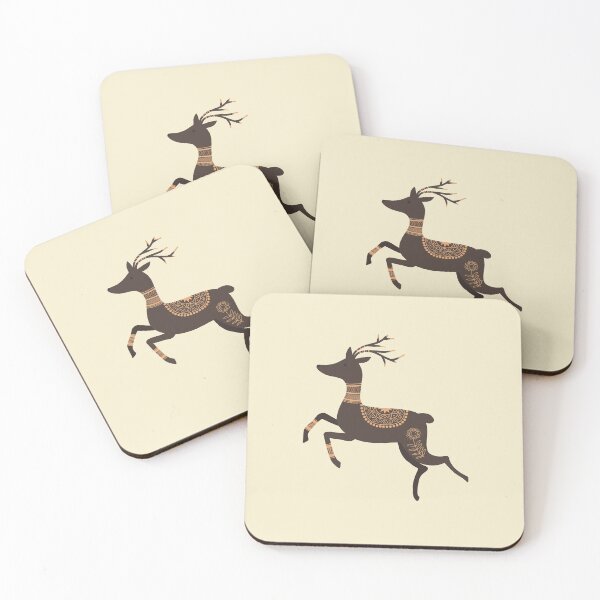 Item preview, Scandinavian Folk Art Stag designed and sold by space-kitten.