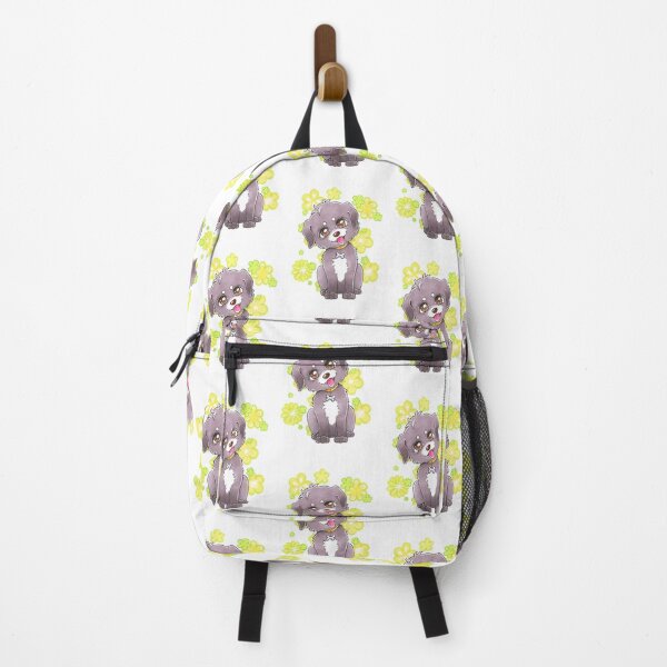 Item preview, dog with green flowers designed and sold by chidori.