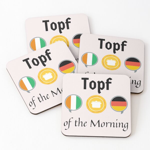 Item preview, Top (Topf - Pan auf Deutsch) of the Morning German Irish Cookery Pun designed and sold by Time4German.