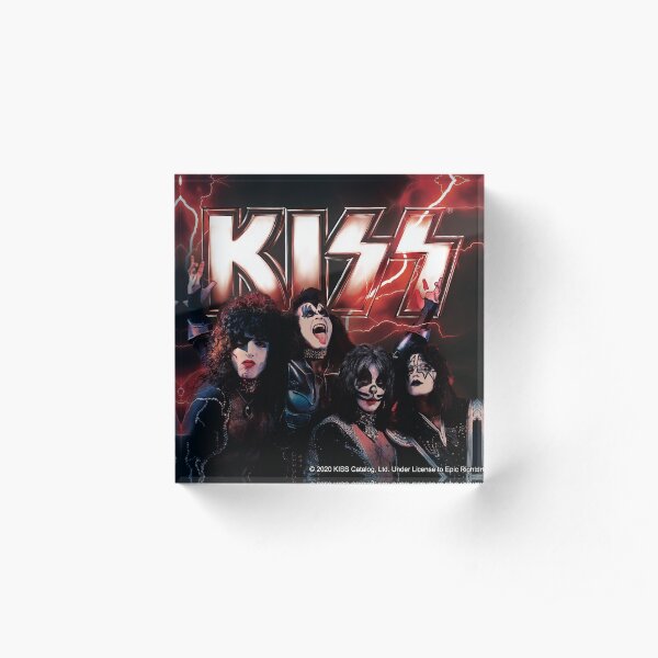 KISS rock music band - Lightning Acrylic Block
