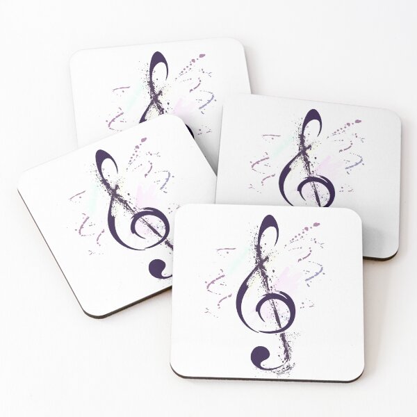 Item preview, Treble Clef on Watercolor Splash designed and sold by WisdomInspired.