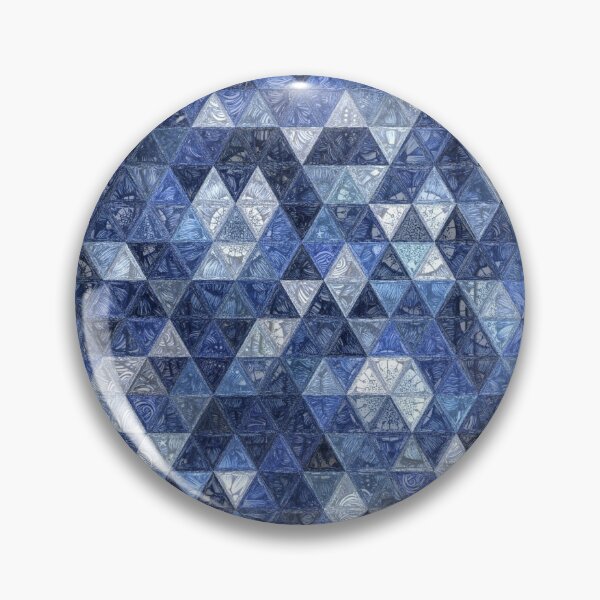 Item preview, Blue Abstract Geometric Triangle Pattern  designed and sold by Versatill.