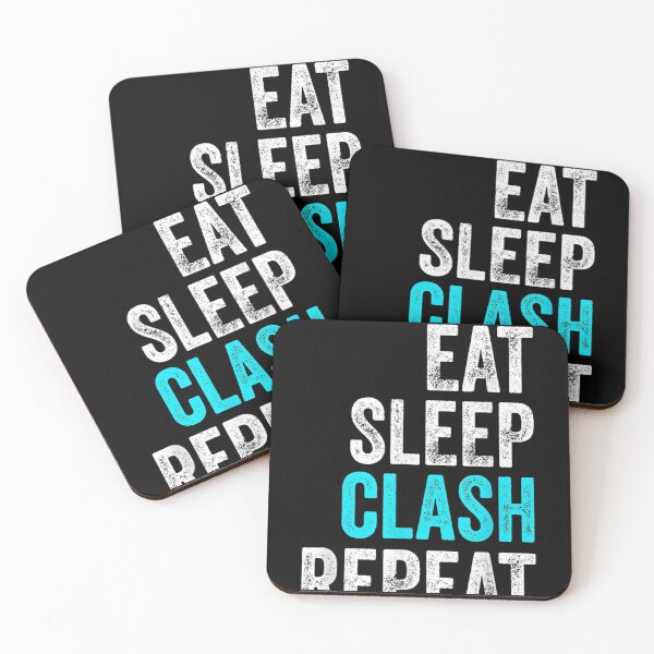 Aperçu de l'œuvre Eat Sleep Clash Répéter Clans Vintage créée et vendue par VioletGD20.