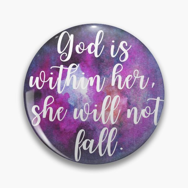 Item preview, God Is Within Her She Will Not Fall - Universe Watercolor designed and sold by KarolinaPaz.