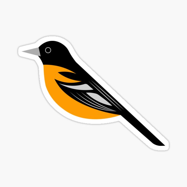 Vista previa del artículo con la obra «Pájaro oropéndola minimalista de Baltimore», diseñado y vendido por jspiggle.
