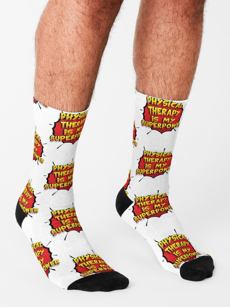Physical Therapy is my Superpower Funny Design Physical Therapy Gift Socks  for Sale by Custom365