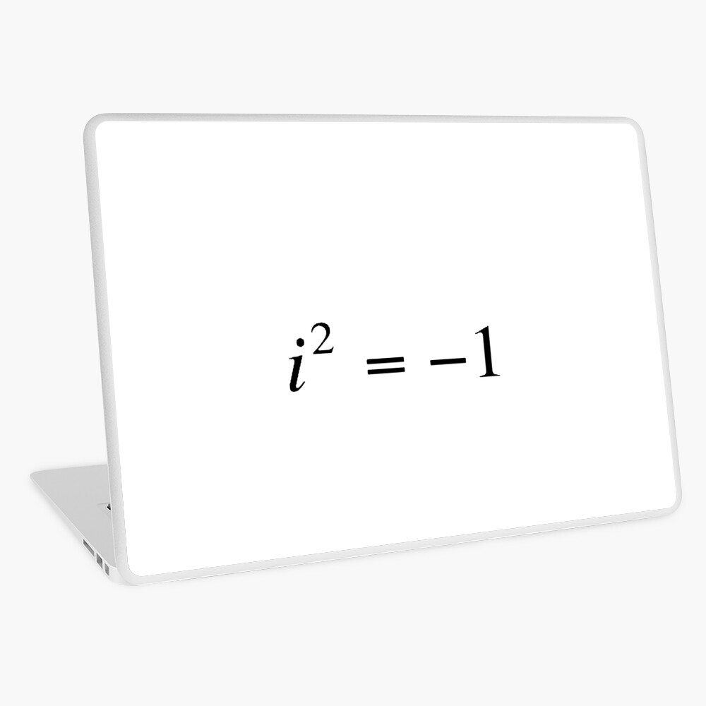 Complex numbers. imaginary. What does it mean? Mathematicians can expand our idea of what numbers are by introducing the square roots of negative numbers Laptop Skin