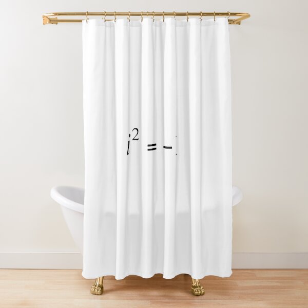 Complex numbers. imaginary. What does it mean? Mathematicians can expand our idea of what numbers are by introducing the square roots of negative numbers Shower Curtain