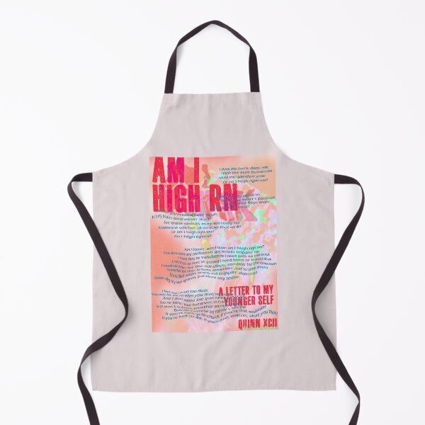 Item preview, Am I High Rn - Quinn XCII (ft. blackbear) typographic designed and sold by hilariffic.