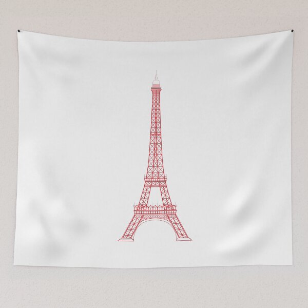 Item preview, Eiffel Tower Paris Illustration (Red) designed and sold by JHMimaging.