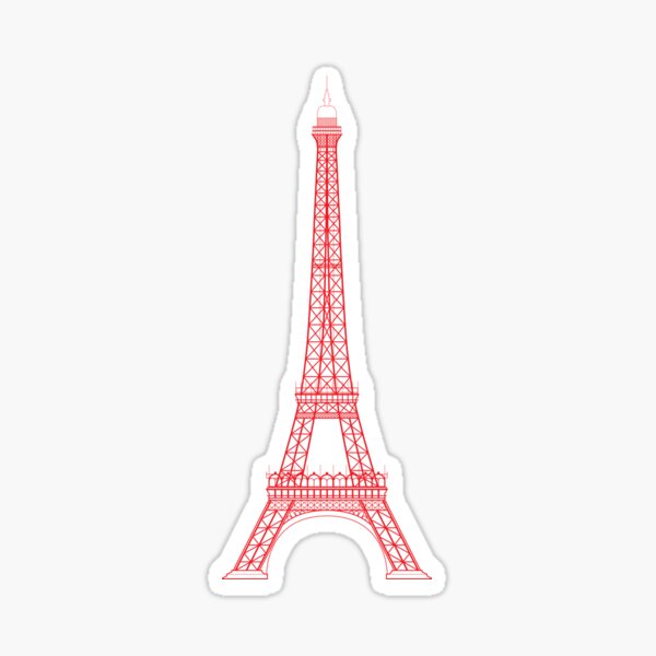 Item preview, Eiffel Tower Paris Illustration (Red) designed and sold by JHMimaging.